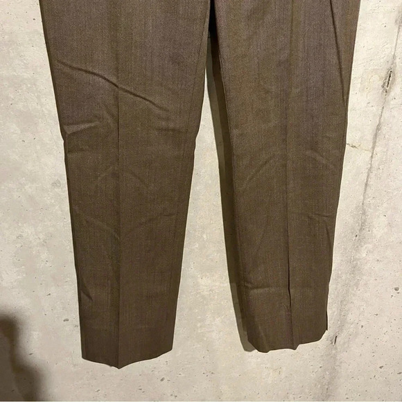 Barry Bricken bbzipper Bacall Trousers Pants Brown Wool Women's Size 8 Career - Picture 3 of 10